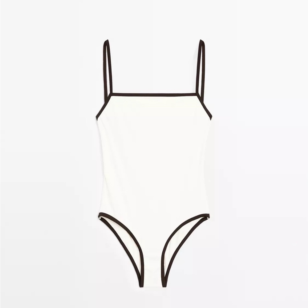 Massimo Dutti contrast swimsuit